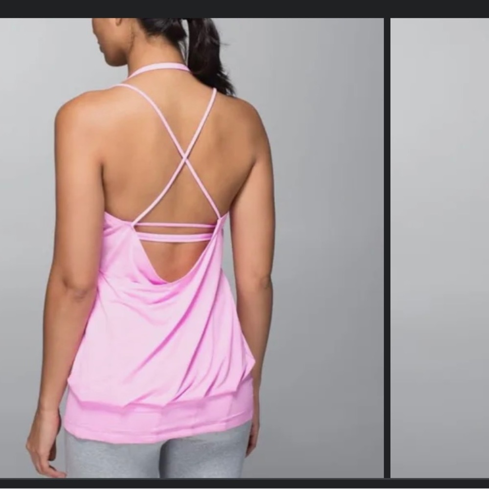 Lululemon size 8 flow and go tank never worn